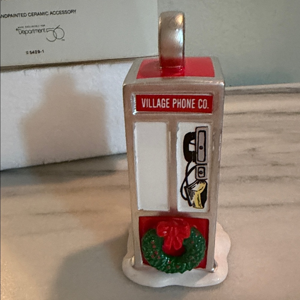 THE ORIGINAL SNOW VILLAGE “VILLAGE PHONE BOOTH - Picture 4 of 5